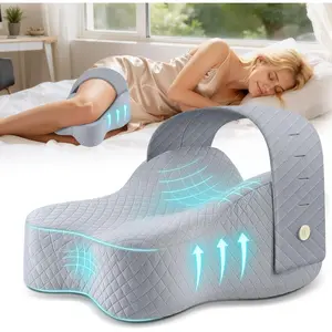 Knee Pillow for Side Sleepers Hip Pain Relief,Leg Pillow for Side Sleeping w/ Adjustable Strap,Sciatica Back Pain Relief,Pillow for Between Knees |   leg W