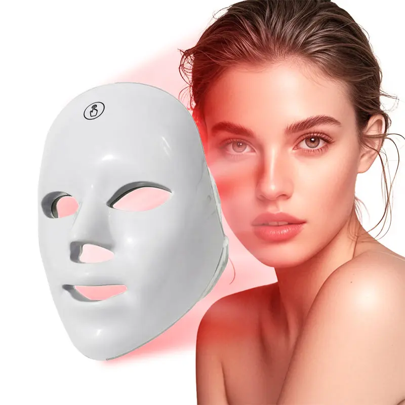 Aedwdpe LED Face Mask - Wireless LED Light Therapy Facial Beauty Device, USB Charging, Home Use, Eye Protection, Lightweight, All Skin Types, Bestselling Gifts for Women to Create Shiny Skin