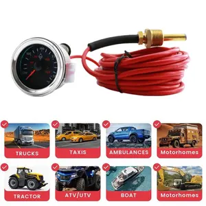 40- 120°C Mechanical Water Temperature Gauge With 5m Cable For Car RV [TS1]
