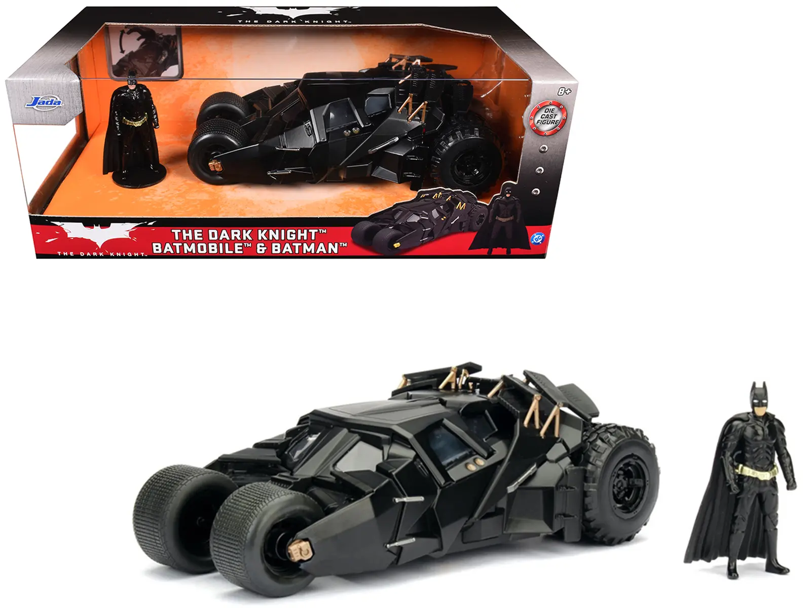 2008 "The Dark Knight" Tumbler Batmobile with Batman Diecast Figurine 1/24 Diecast Model Car  by Jada