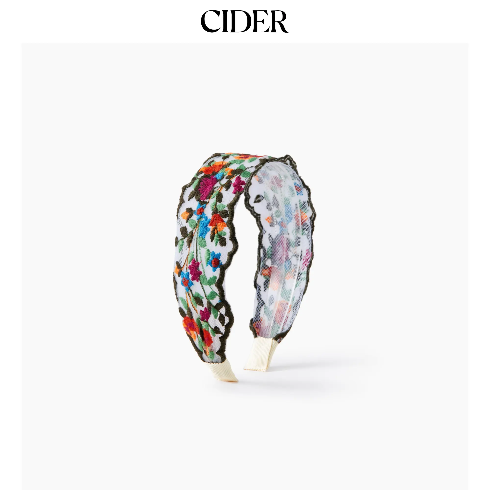 Cider [2 colors, size One Size-One Size] FLORAL EMBROIDERED HEADBAND