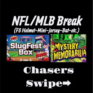 FB/BB SlugFest Signed Memorabilia Box Break & Guaranteed Sports card pack (Chance at signed Memorabilia)