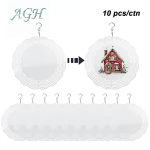 AGH US Halloween and Christmas sub wind spinner round shapes 10pcs/carton for home decor
