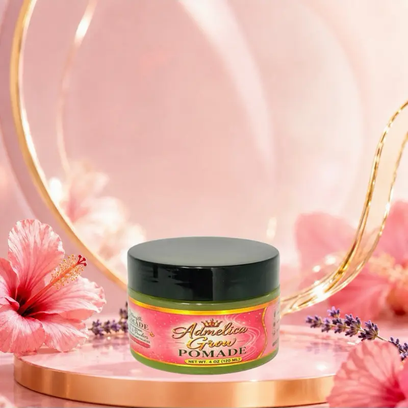 Hair Pommade 4 oz 100% Natural Oil, Green Color, Moisturizing and Nourishing Formula for Healthy Hair Care