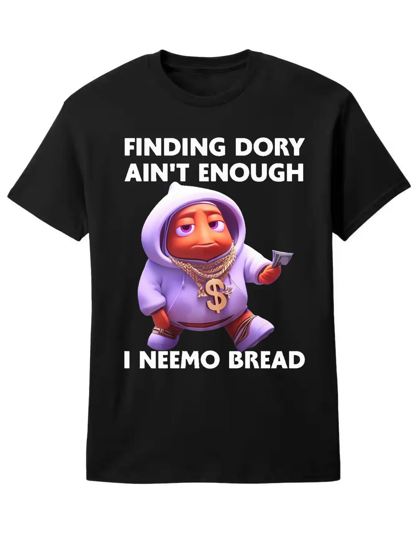 Funny Women's T-Shirt Finding Dory Nemo Cartoon Graphic Casual Streetwear