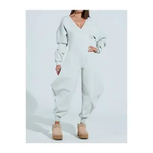 Comfortable Cozy Sweatshirt Jumpsuit