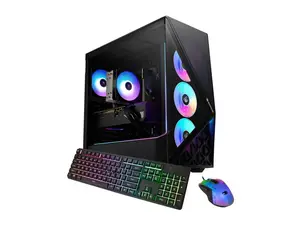 iBUYPOWER Slate Gaming PC Desktop - Intel Core i7 14700F, NVIDIA GeForce RTX 5060Ti 16GB, 16GB DDR5 RAM, 1TB NVMe SSD