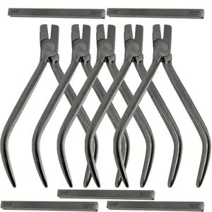 Set x 5 Orthodontic Individual Torque Pliers with Key – .018'' / .022'' – 10 mm Wide – Japanese Steel – Premium Orthodontics – One Year Warranty – Ships from USA – Made by Orthodentalusa Corp.