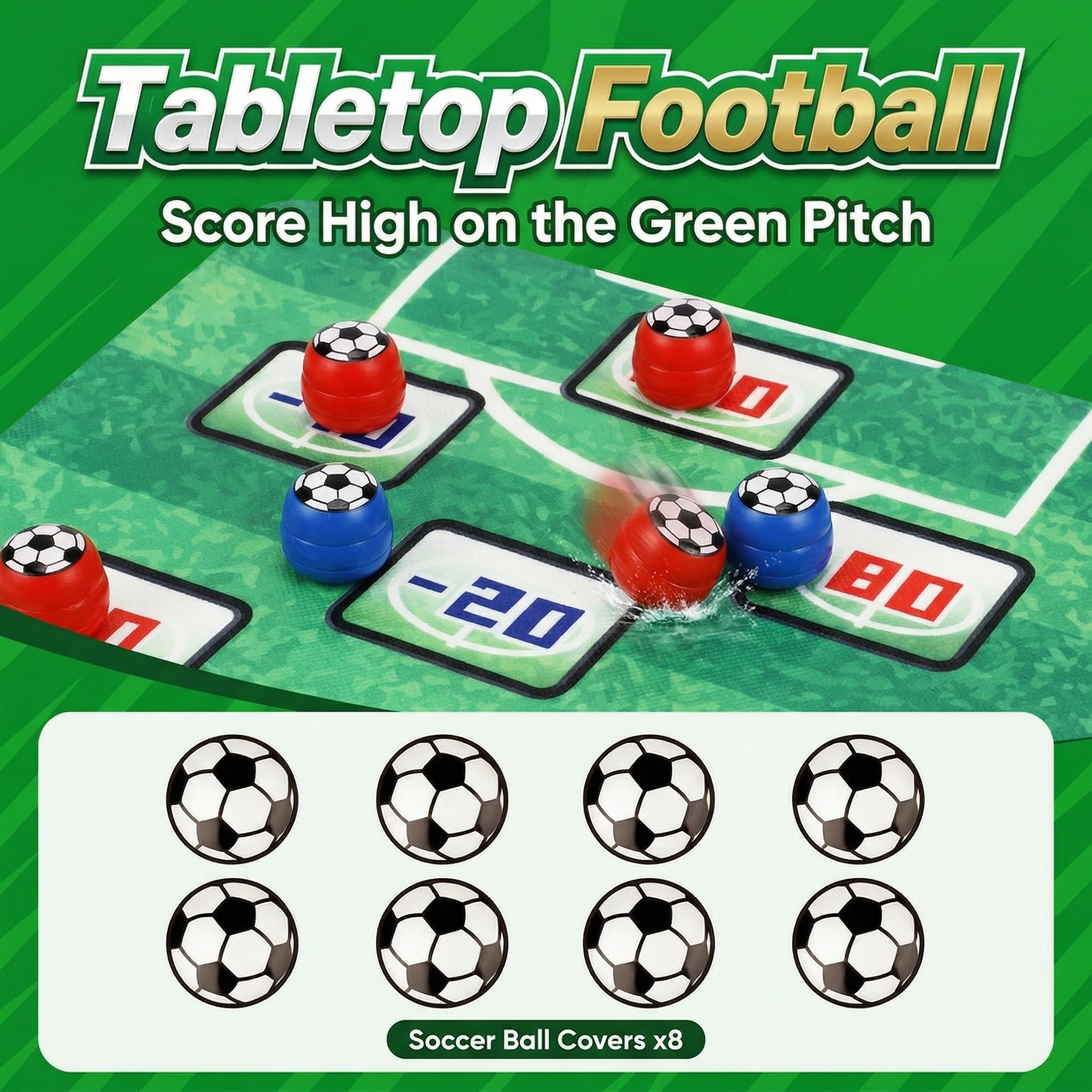 Football Carnival! 3-in-1 Tabletop Game Set | Mini Soccer, Curling & Bowling | Portable Parent-Child Indoor Competitive Toy | Ideal for Parties, Gatherings, Travel & Entertainment, Suitable for Kids and Adults