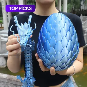 2pc 3D Printed Huge 18cm Scaled Egg + 60cm Big Dragon, Unique Home Décor Gift, Perfect for Parties, Halloween, Christmas Decorations #TOP PICKS
