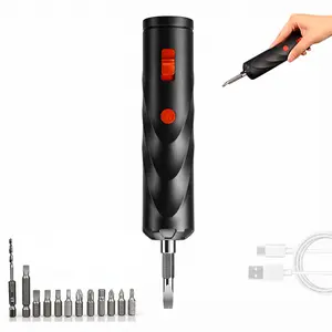 Electric screwdriver - Compact electric screwdriver, 2-in-1 manual and electric mode, easy to use - rechargeable - Precision screwdriver - Extremely lightweight and ergonomically designed model