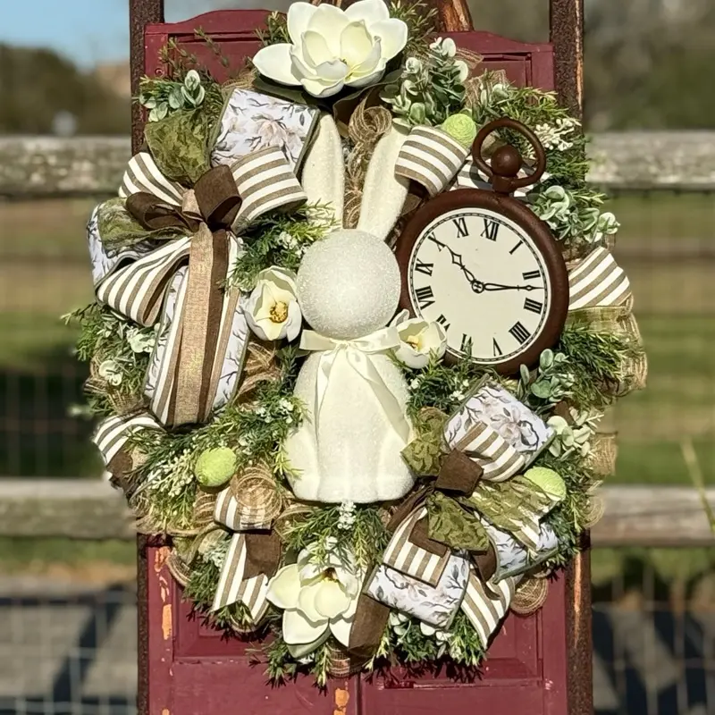 Easter spring wreath,