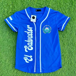 EL SALVADOR 503 Baseball Jersey, El Salvador Flag Baseball Jersey, El Salvador Soccer Jersey