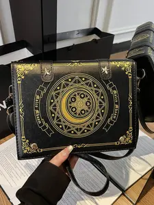 Christmas Multifunctional Crossbody Bag, Fashionable Unique Bags, Original Magic Book Design, Retro Single Shoulder Bag for Women, Commuter Small Square Bag, Holiday Gift