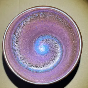 Pink Strong Crystal Spiral Cup By Xu Youwen