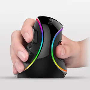 Ergonomic Vertical Gaming Mouse - 6 Buttons, Adjustable DPI, RGB Lighting, PC Gaming Accessories