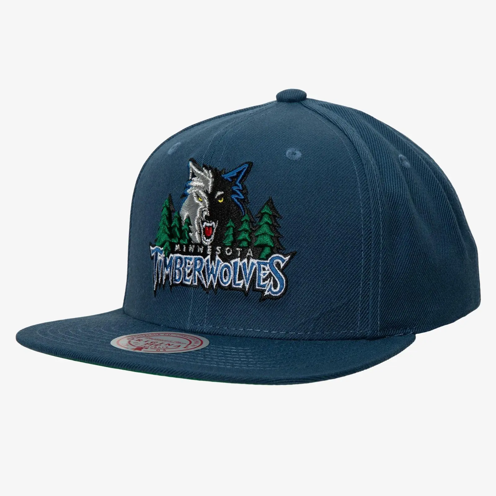 Minnesota Timberwolves Navy Hardwood Classics Team 2.0 Snapback NBA Throwback Cap Adjustable Fan Gear Mitchell & Ness