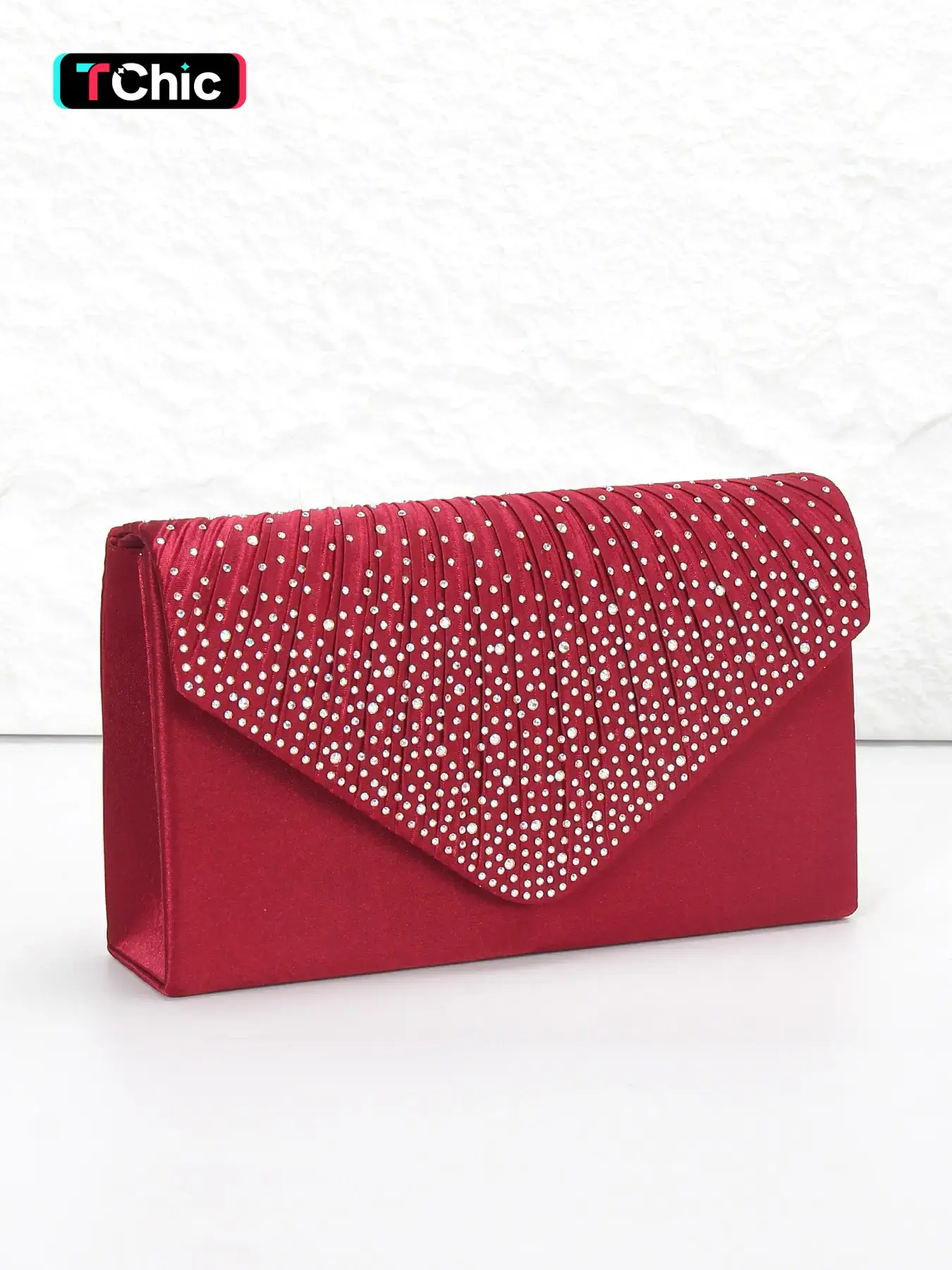【Mother's Day】Elegant crystal-studded ladies' evening clutch, wedding clutch, formal clutch, envelope bag, versatile shoulder chain for crossbody carry, suitable for parties, banquets, graduation season, Easter