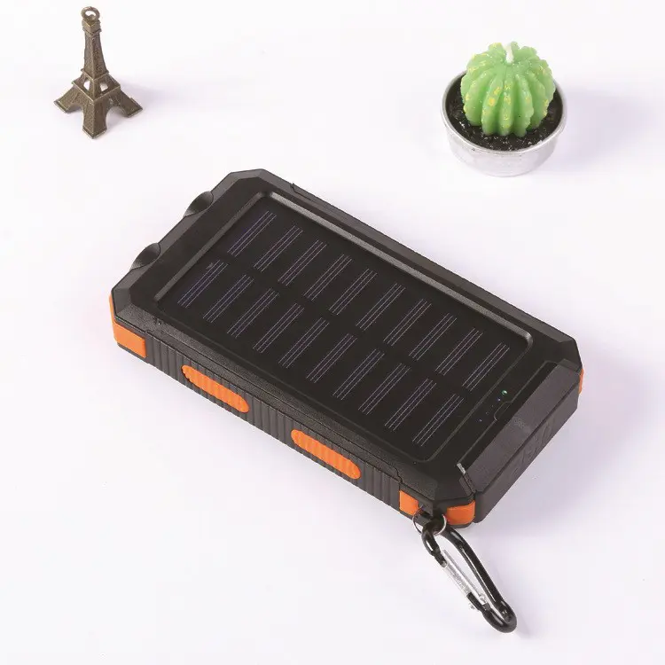 Portable 16800/27000mAh Solar Power Bank for All Cellphones, Waterproof Battery Pack, Outdoor External Backup Power Charger with Dual USB Outputs and LED Flashlight, Perfect for Camping and Travel Smartphone