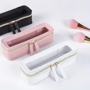 Portable Multifunctional Makeup Brush Storage Bag, Makeup Organizer Pouch, Lightweight Travel Organizer Case, PU Material, Available in //, Makeup Brushes Organizer, for Adults