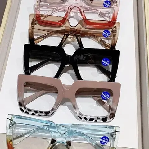 Rectangular Large Frames Reading Glasses   - Ergonomic Design for Optimal Vision Comfort