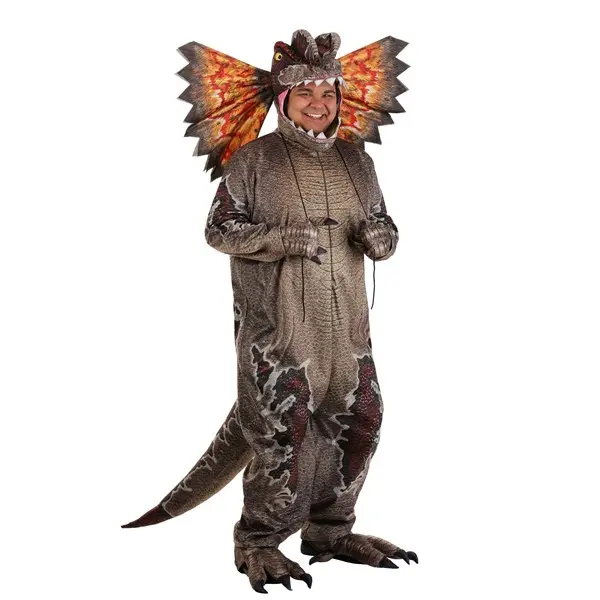 Plus Size Deluxe Dilophosaurus Costume for Adults