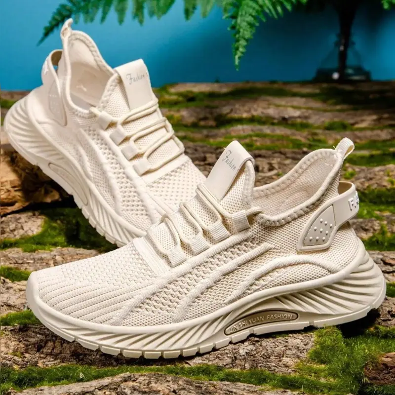 2026 New Women's Slip-On Knit Running Trainers, Lightweight Cushioned Casual Footwear for Walking and Daily Wear, Running Trainer, Sports Shoe, Men’s Shoes, Gym Workouts, Synthetic