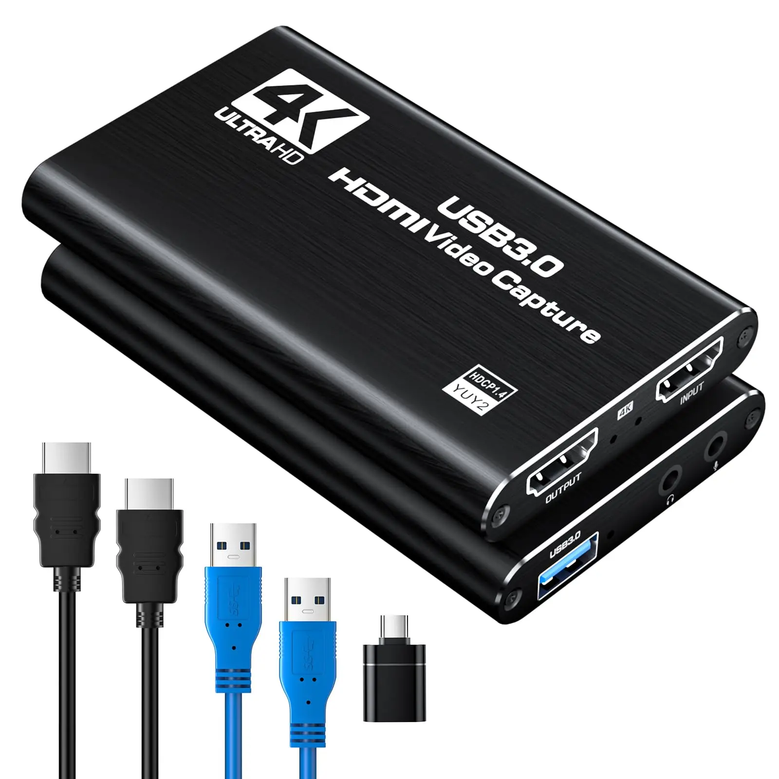 Capture Card Switch, Video Game Capture Card 4K 1080P 60FPS, HDMI To USB 3.0,Audio Video Capture Card, For Gaming/Live Streaming/Video Conference, With PS4/PC/OBS/Camera/PC Accessories #SummerVibes