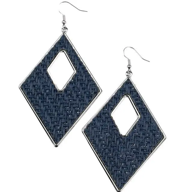 Woven Wanderer Costume Jewelry - Blue Fashion Accessory