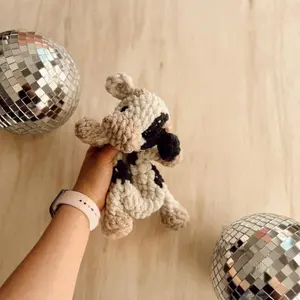 Handmade Cookie The Cow Crochet Plush - Soft, Cute & Irresistible