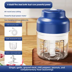 Garlic Mash God Tool Wireless Mini Garlic Press Automatic Stirring and Stripping Garlic Maker Kitchen Puller Garlic Beater Multifunctional Food Chopper Multifunctional Durable Chopper Vegetable Slicer