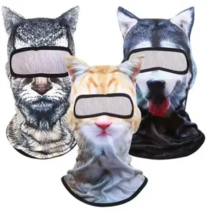 Realistic Masks Animal Head Mask 3D Cat Ski Balaclava Sheisty Face Mask with Ears, Perfect for Music Festivals, Raves, Skiing & Halloween Parties, Unique Design!