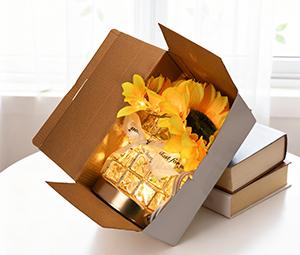 Ivydale Handmade Sunflower Table Lamp - Rechargeable Cordless Touch Lamp, 3-Colour Infinitely Dimming Small Night Light, 5-8 Hours Use, Valentines Day Gifts for Women, Festive Decor for Bedroom, Crystal Vase Companion Home Supply, Table Lamps Ivydale Handmade Sunflower Table Lamp - Rechargeable Cordless Touch Lamp, 3-Colour Infinitely Dimming Small Night Light, 5-8 Hours Use, Valentines Day Gifts for Women, Festive Decor for Bedroom, Crystal Vase Companion Home Supply, Table Lamps