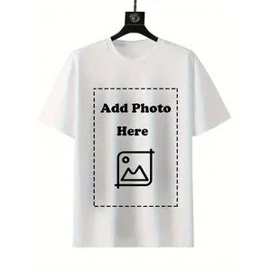 Everyday Style, Customizable T-Shirts - Add Your Own Photos/Selfies, Soft And Breathable, Casual Crew Neck Short Sleeves, Ideal All-Season Gift And Women, Custom T-Shirts