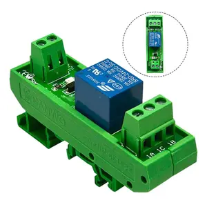 Din Rail 1 Channel Relay Board 5/12/24V Relay + Interface Electromagnetic Relay[Fall Deals]
