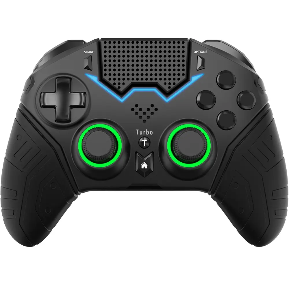 Wireless Game Controller, Bluetooth-compatible Handheld Gamepad, RGB Light Up Gaming Controller, Six Axes Somatosensory Gamepad, Gaming Console Accessories, Esports Controller For PS4 PS3 Android Iphone PC TV, Wireless Controllers