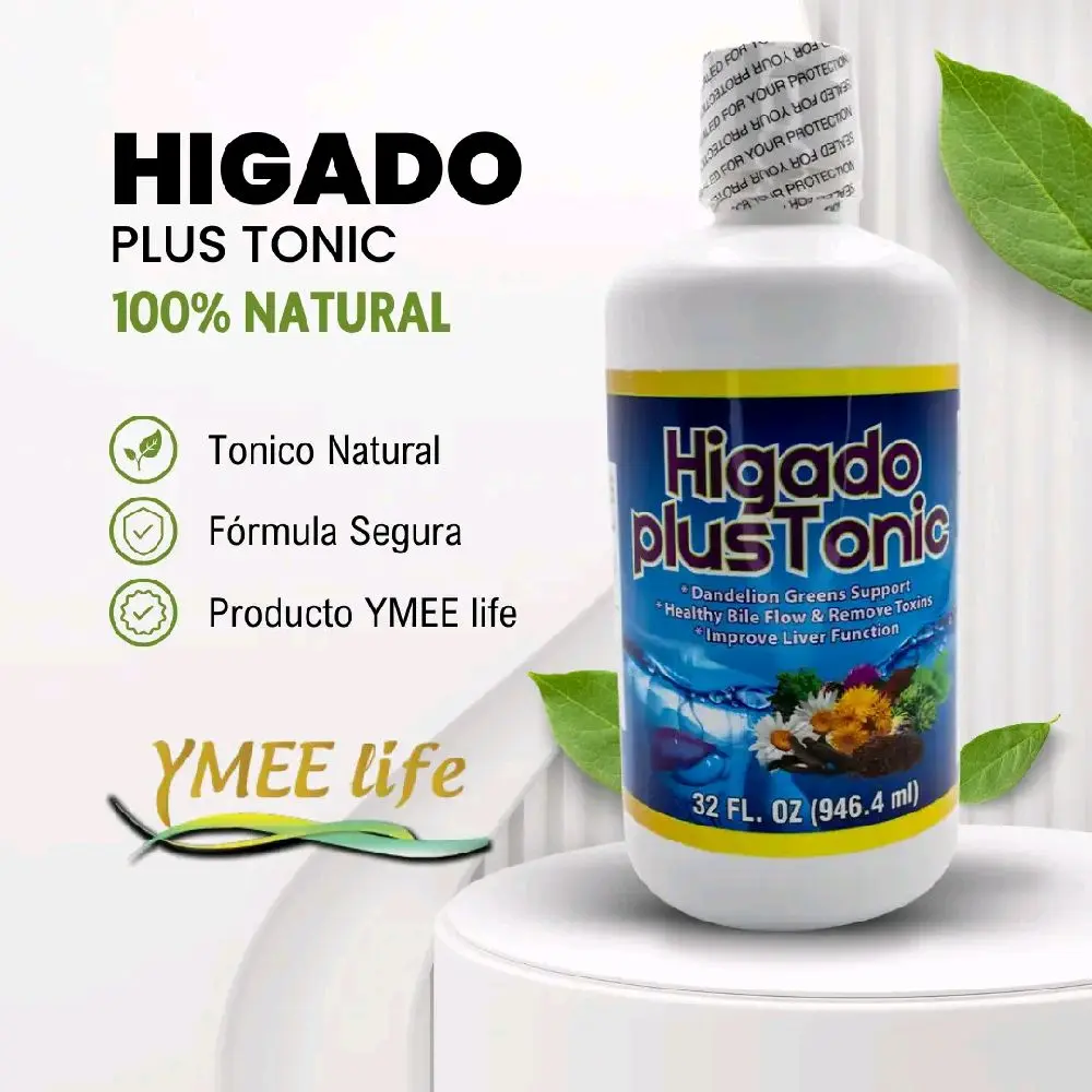 Higado Plus Tonic Dietary Supplement, Natural Turmeric Liver Support, 32 fl. oz