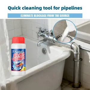 100g Sink Drainage Cleaning Tool - Upgraded Powerful Pipe Dredging Agent, Suitable for Kitchen, Bathroom, and Sewer Cleaning, Quickly Dissolves Hair and Oil, Odors, and Blockages