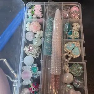 Beadable Pen Kit with Assorted Beads and Decorative Elements for Crafting and DIY Projects