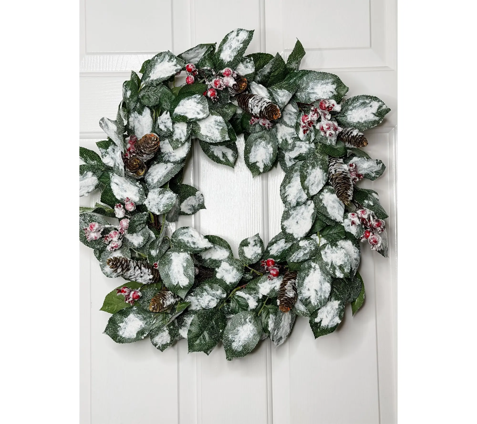 Simply Stunning Snowdrift Bayberry Wreath by Janine Graff