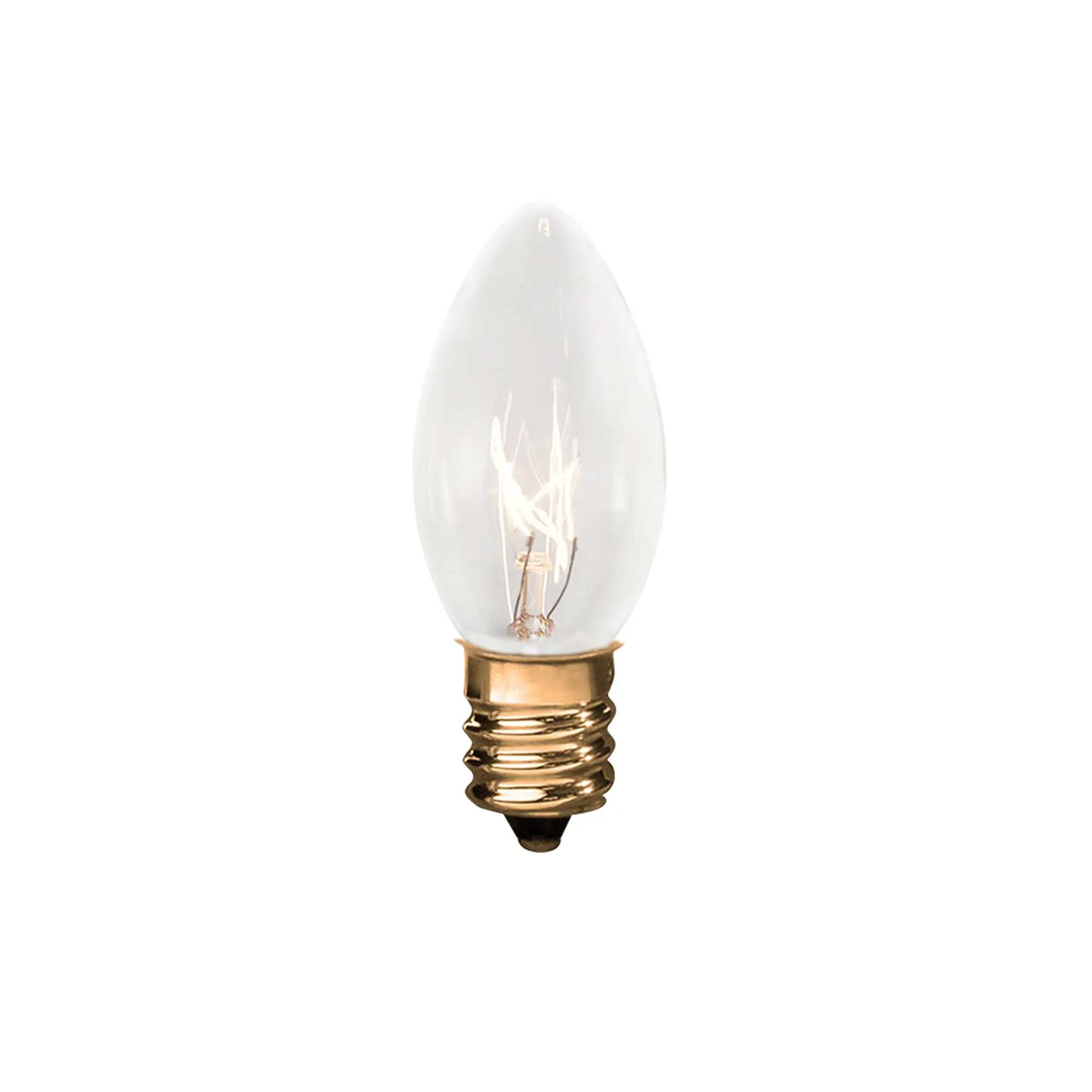 LumaBase C7 Clear LED Light Bulbs - Set of 25