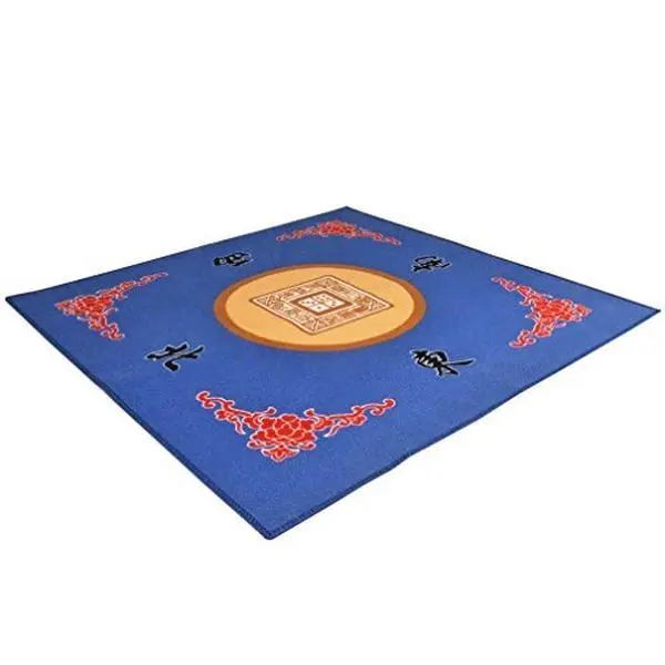 Thy Home Square Shape Board Game Table Cover Mat Protector - 31.5"x31.5" (80cmx80cm) Polyester, Slip-Proof Back, Durable, Dent-Preventing for Traditional Board Games, Paigow (12+ Years), None, Ages 12+