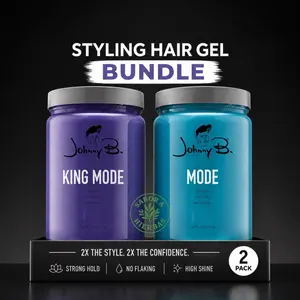 Johnny B. Mode & King Mode 32oz Styling Gel for Hair Care 2 Pack