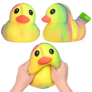 Squishy Duck Tie Dye Jumbo Large Squish Toy Rare Find Sensory Viral Duck - Surprise Color