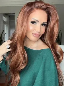 Lovestory Amanda Long Body Wave Synthetic Lace Front Wig Glueless Heat Resistant Lace Front Wigs Free Part Natural Hairline For Women