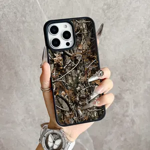 Magnetic RealTree Forest Camo Phone Case, Supports Wireless Charging, Hunting Gift, For iPhone 17 16 15 14 13 12 11 Pro Max Plus, Non-Yellowing Shockproof Clear Slim Soft Acrylic Protective Cover