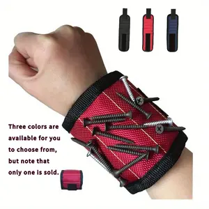 The Perfect Christmas Stocking Stuffer: Magnetic Wristband Tool Belt for Holding Screws, Nails, Drill Bits and More! Portable Tool Bag