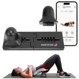 Thrival Ballhead - Fully Adjustable Psoas Muscle Release Tool with Thrival App for Hip Flexor, Glute, Iliacus, and Neck Pain - Lower Back Pain Relief, Trigger Point & Myofascial Release - Carbon Black