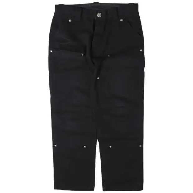 Pre-owned Chrome Hearts Cotton Small Leather Goods Carpenter Double Knee Pants