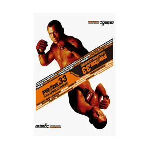 Pride FC 2007 Second Coming Silva Vs. Henderson Vintage Poster Print